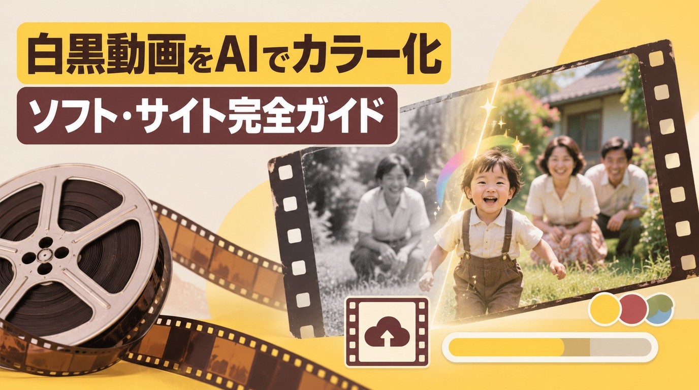 白黒動画をカラー化するAIソフトの仕組みと無料サイトの選び方