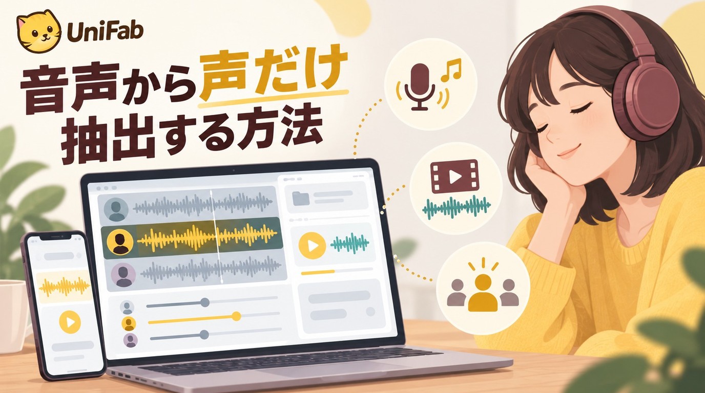 特定の声だけ抽出はできる？無料の音声抽出ソフトとアプリの違い