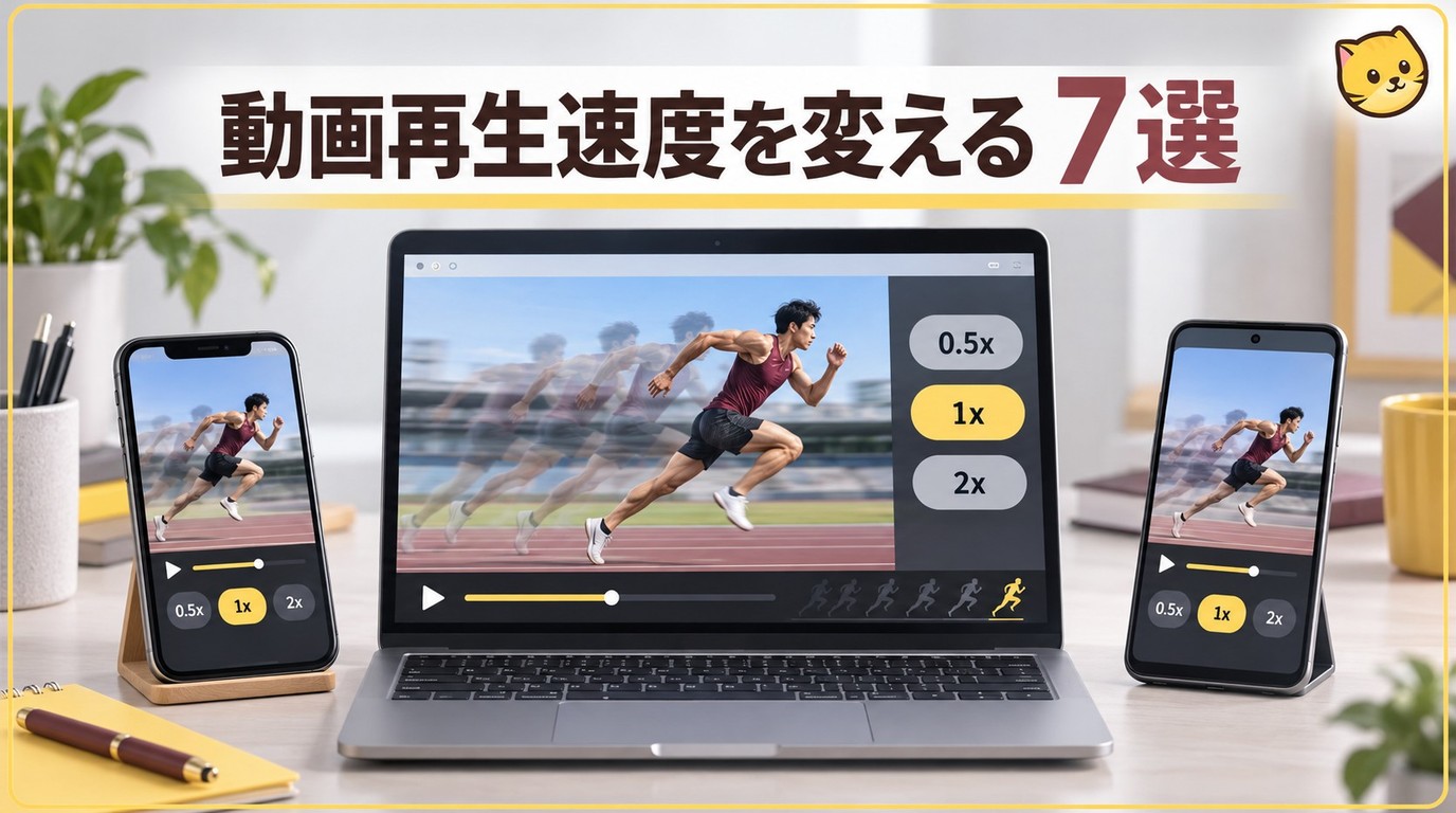 iPhone・Androidで動画の再生速度を変更するには？アプリ・サイト・ソフト7選