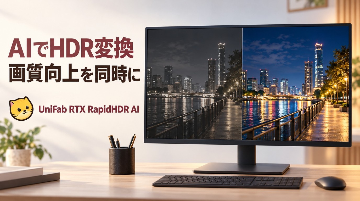 HDR変換で画質向上するには？UniFab RTX RapidHDR AIの仕組みと注意点
