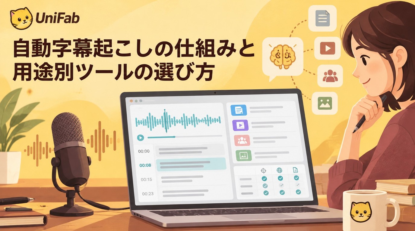 自動字幕起こしの仕組みと用途別ツールの選び方