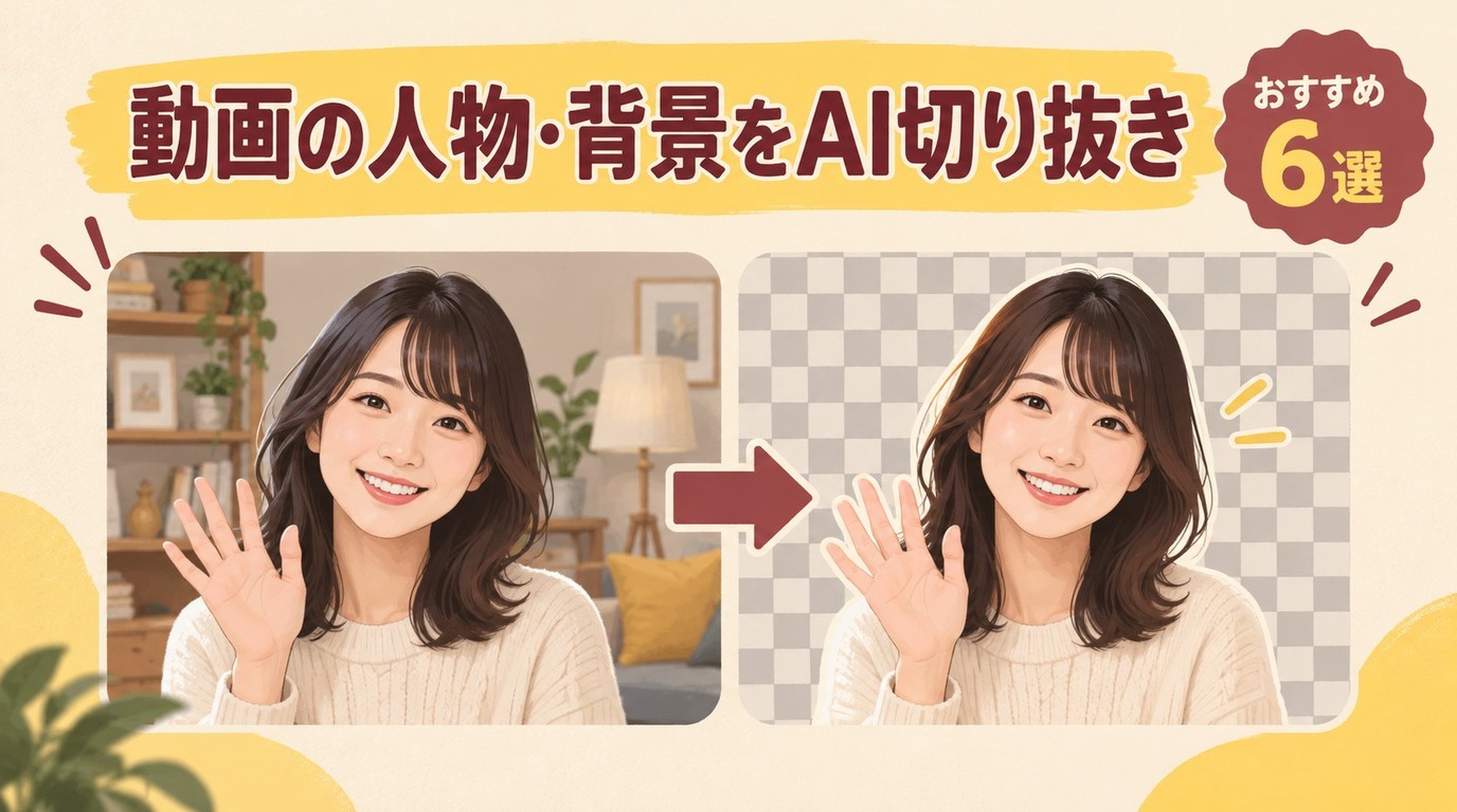 動画の人物切り抜きはAIでどう変わる？ソフト6種の仕組みと注意点