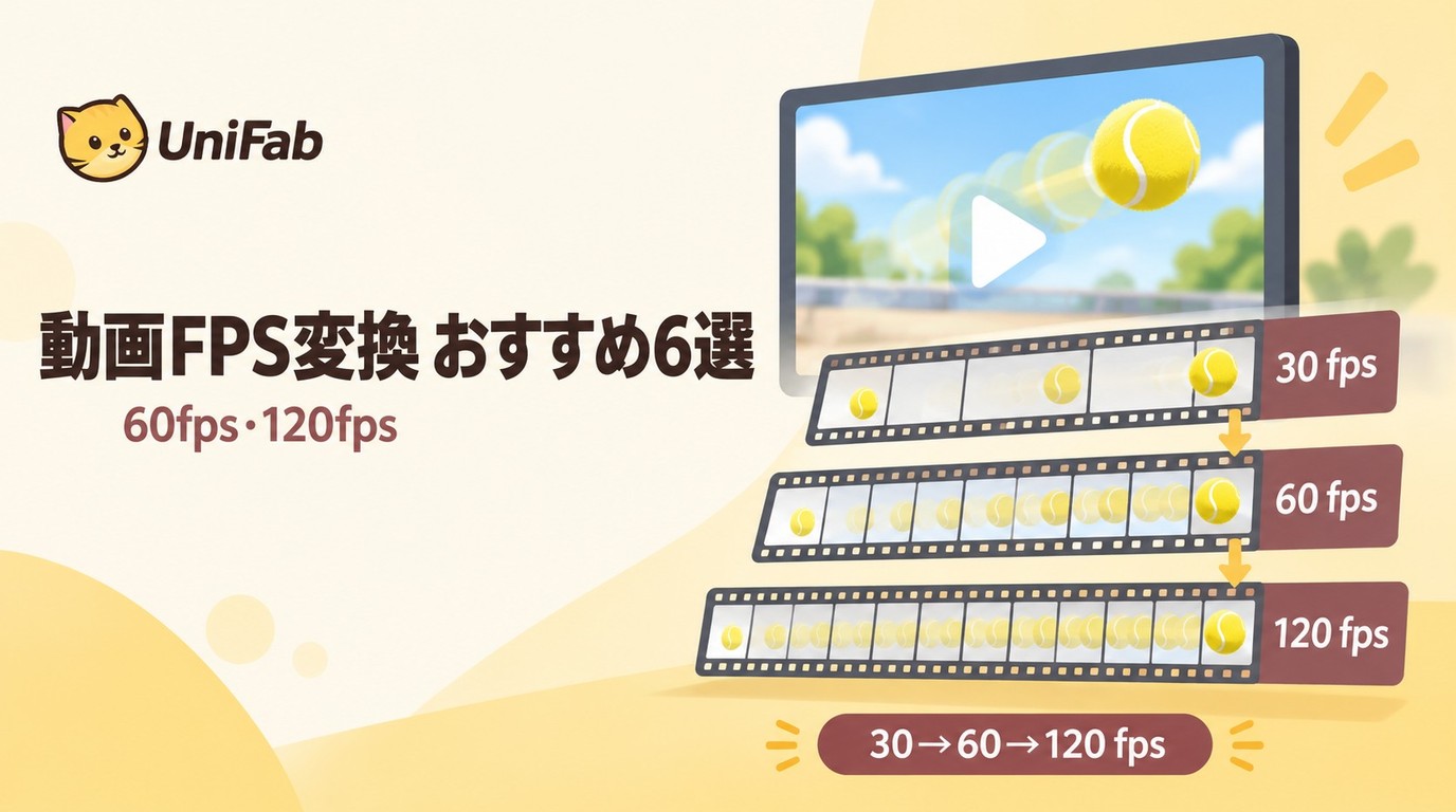 動画FPS変換ソフト・サイト６選：60fps・120fpsの違いと選び方