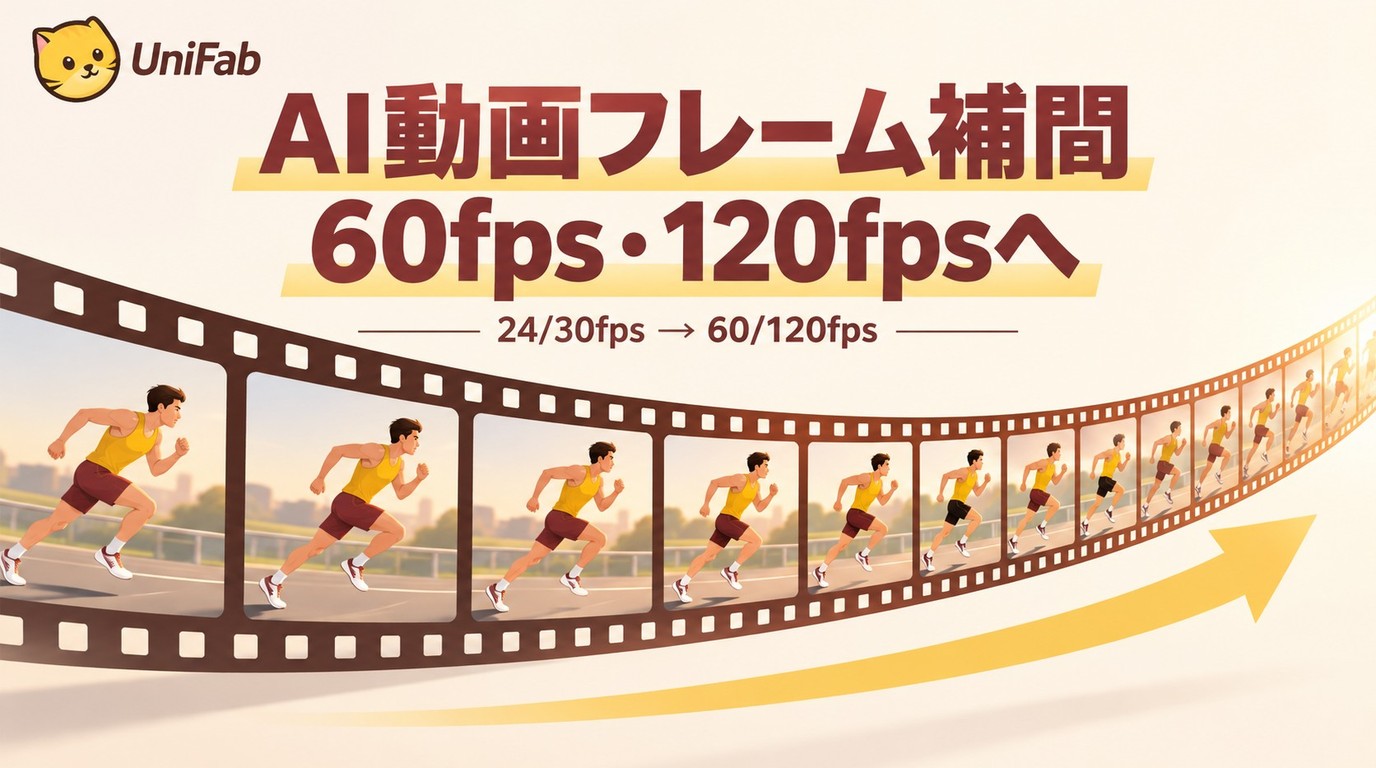 動画を滑らかにするフレーム補間とは？60fps・120fpsの目安とソフトの選び方