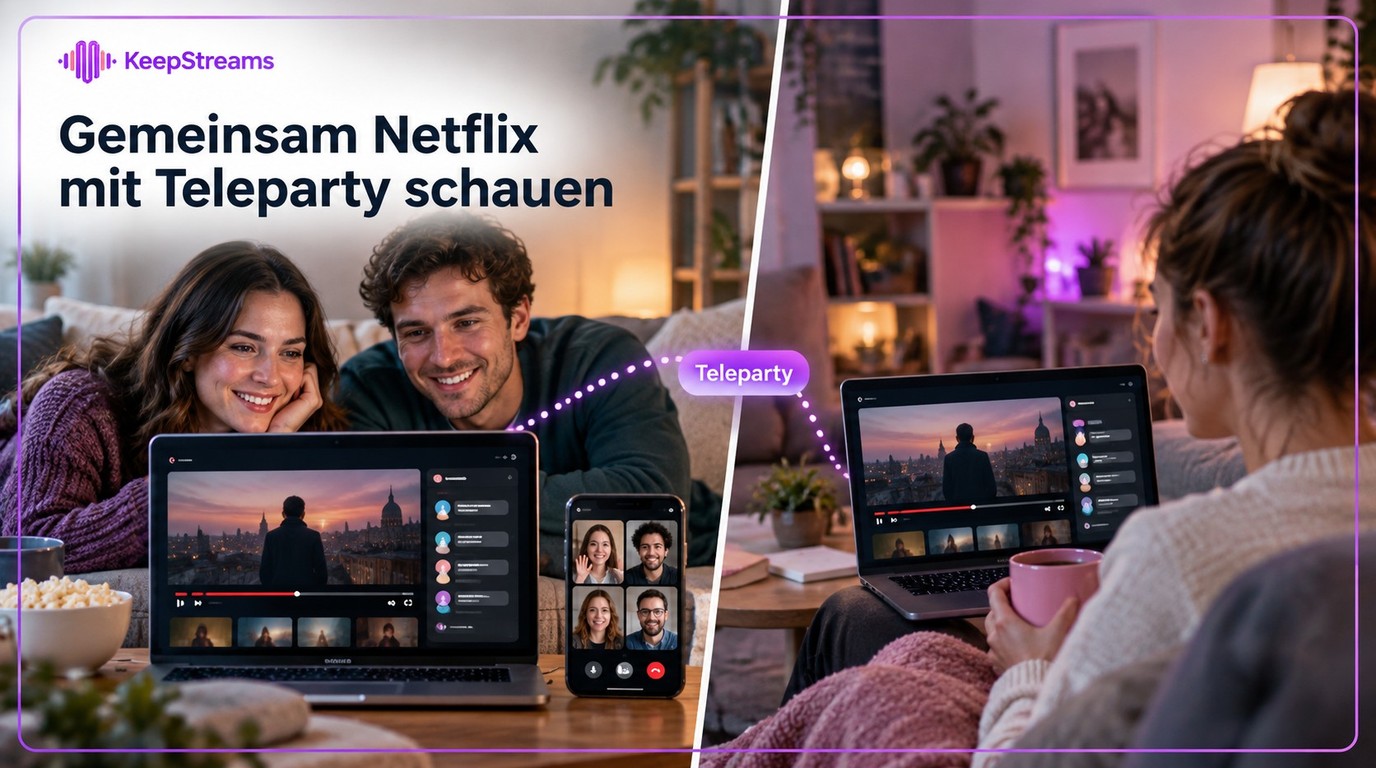 Netflix Watch Party: Gemeinsam schauen mit Teleparty