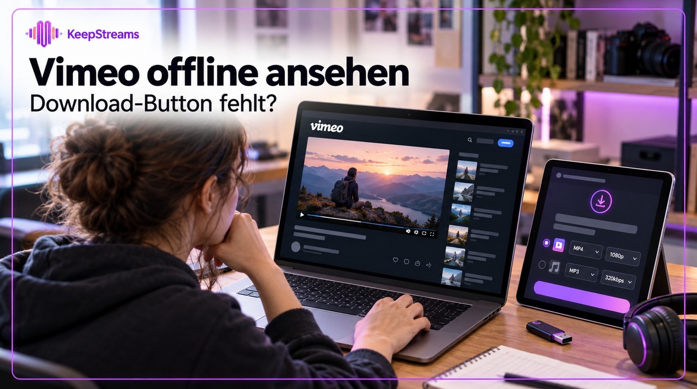 Vimeo-Videos herunterladen: Wenn der Download-Button fehlt