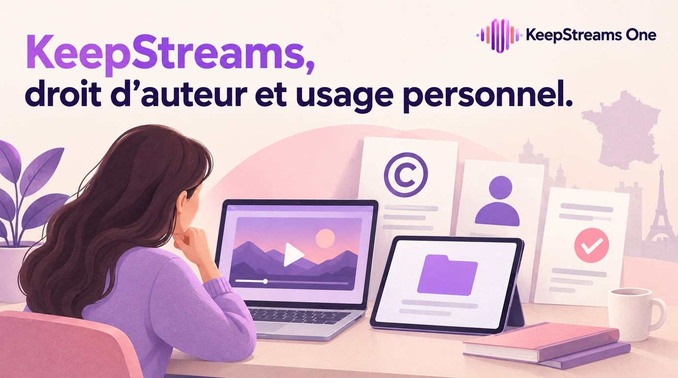 KeepStreams et le droit d'auteur : 5 repères d’usage