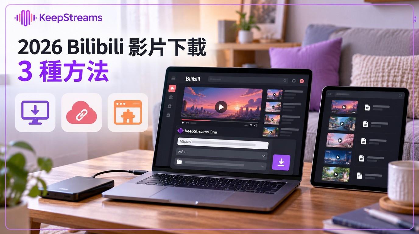 2026 Bilibili影片下載：電腦存成MP4的3種方法