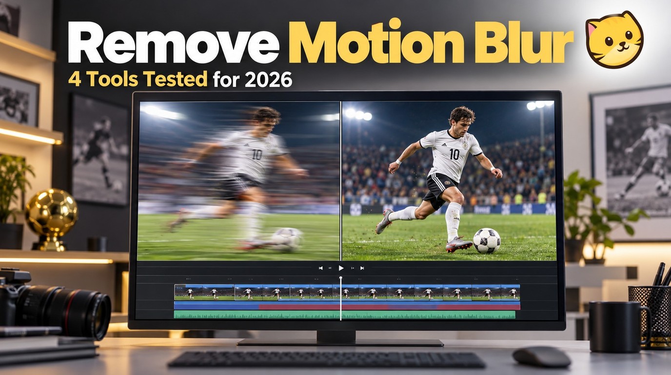 Remove Motion Blur from Video: 4 Tools for 2026