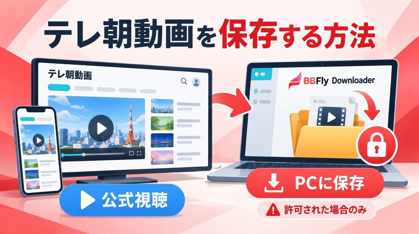 テレ朝動画の録画・保存方法を考える前に知りたい公式機能と注意点